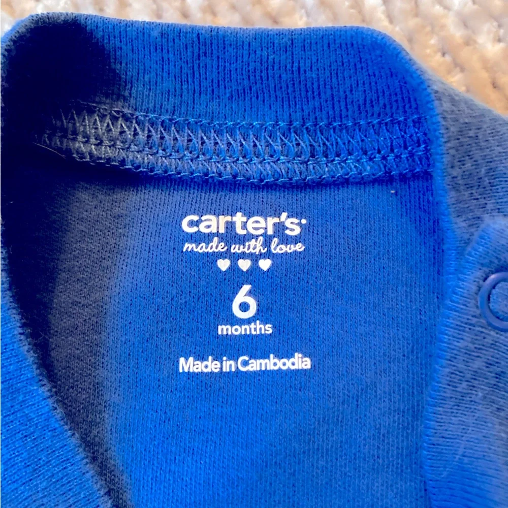 Little Brother Embroidered‎ Onesie, Blue, Little Brothers Are Awesome, 6 months